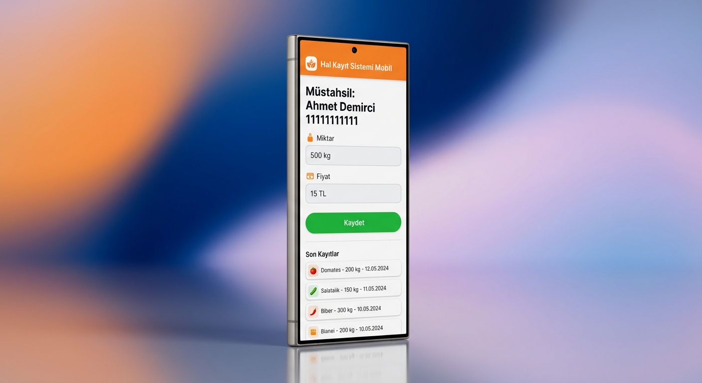 Hal Kayıt Sistemi Android